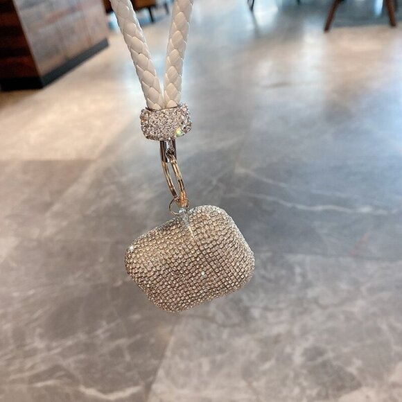 New Luxurious elegant Sparkly silicone case for iPhone Headphones airpods 1 or 2 - Picture 3 of 9